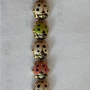 14kt multi color ladybug bracelet